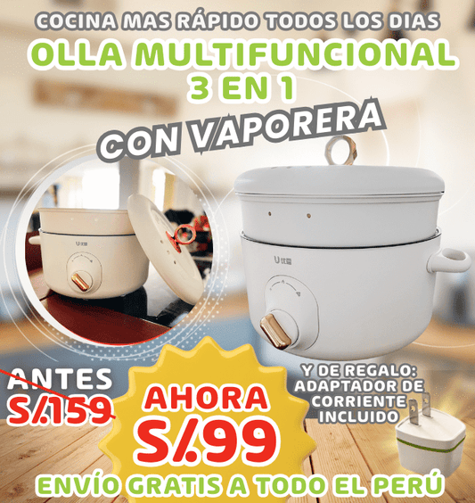 Olla multifuncional 3 en 1